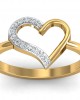 Amia Diamond Heart Ring